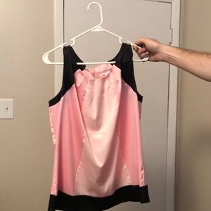 Large blank and pink tank